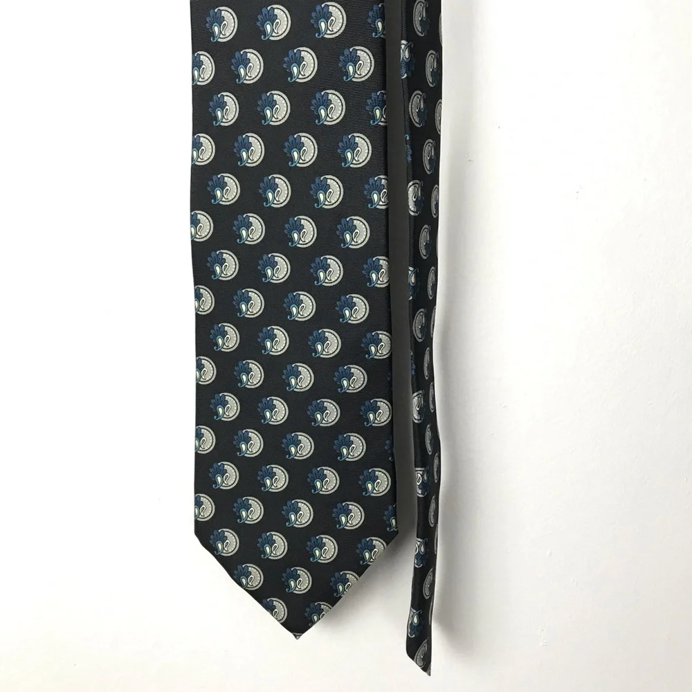 Christian Dior Monsieur Silk Tie Paisley Print